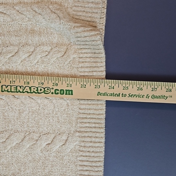 Knox Rose Cable Knit Sweater sz 1X Cream NWT - Picture 8 of 11
